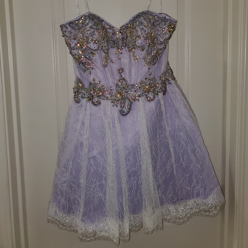Camille La Vie - Corset Back Fit & Flare Dress